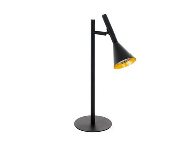 LÁMPARA MESA EGLO NEGRO CORTADERAS GU10 1X5W