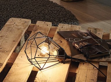 LÁMPARA MESA EGLO NEGRO TARBES 1X60W - 3