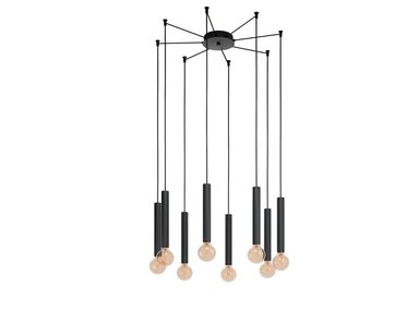 LÁMPARA COLGANTE EGLO NEGRO CORTENOVA 8X60W