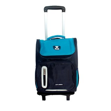 MOCHILA OSITOS KIDS CELESTE ESCOLAR NIÑOS CON RUEDAS OSITO