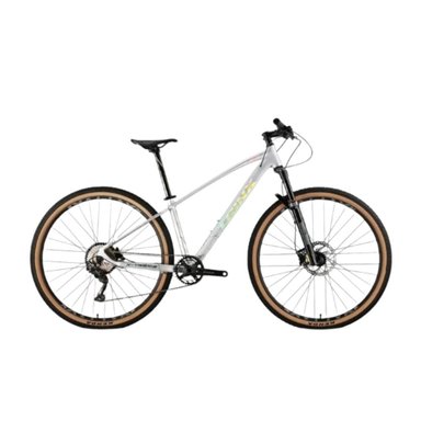 BICICLETA MOUNTAIN BIKE TRINX X5 ARO 29 PLATEADO MATE MTB HIDRAULICA TALLA S-15