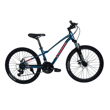 BICICLETA MOUNTAIN BIKE TRINX N104 ARO 24 AZUL ACERO MTB DAMA N104 TALLA S-12.5'