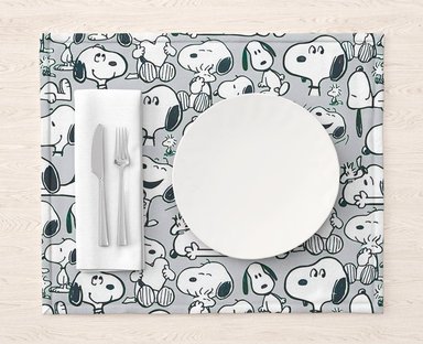 INDIVUDUALES DE TELA SNOOPY X 4 UND