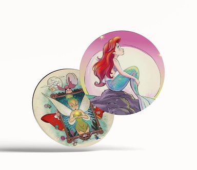 POSAVASOS X 4 PRINCESAS