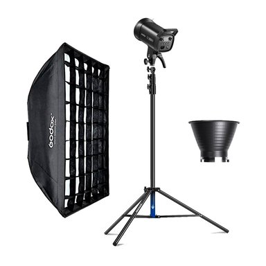 LUZ CONTINUA GODOX SL100BI + PARANTE + SOFTBOX FW6090 - 1