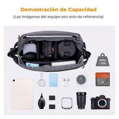 ESTUCHE KYF CONCEPT 10L - KF13.157V6 - GRIS OSCURO - 2