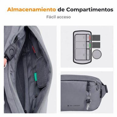 ESTUCHE KYF CONCEPT 10L - KF13.157V6 - GRIS OSCURO - 4