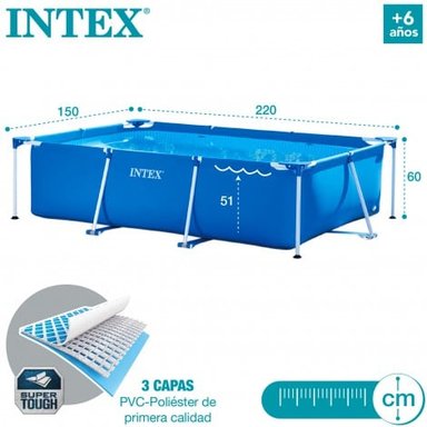 PISCINA INTEX ESTRUCTURAL RECTANGULAR 60 X 150 CM - 2