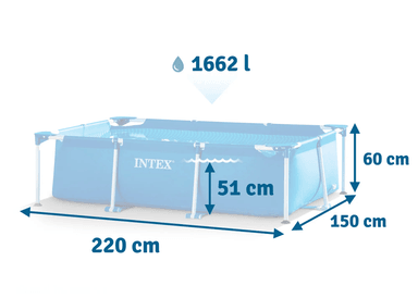 PISCINA INTEX ESTRUCTURAL RECTANGULAR 60 X 150 CM - 3