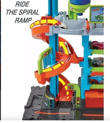 HOT WHEELS CITY MEGA JUEGO DE LAVADO DE AUTOS CON 1 AUTO CAMBIADOR DE COLORES - 3