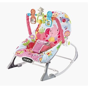 SILLA MECEDORA BOUNCER BABY CAM TÁCTIL 20KG FUCSIA