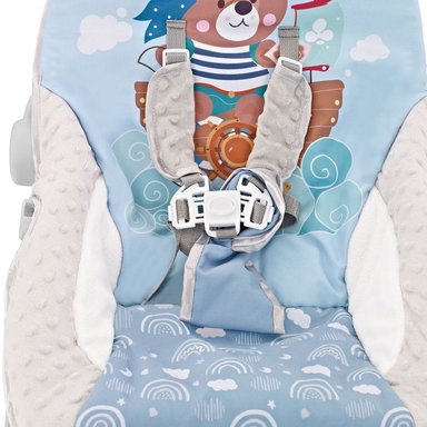 SILLA MECEDORA BOUNCER BABY CAM TÁCTIL MESA DE COMER AZUL 2 EN 1 - 3