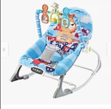 SILLA MECEDORA MUSICAL CON VIBRADOR BLUE