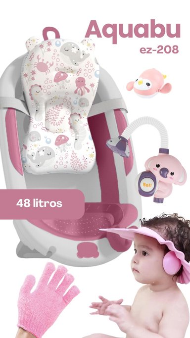 BAÑERA PLEGABLE AQUABU DE 48 LITROS