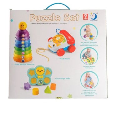 JUGUETE SET PARA BEBES AROS APILABLES, MARIPOSA Y TELÉFONO - 6