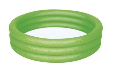 PILETA INFLABLE REDONDA TRES ANILLOS VERDE - 2