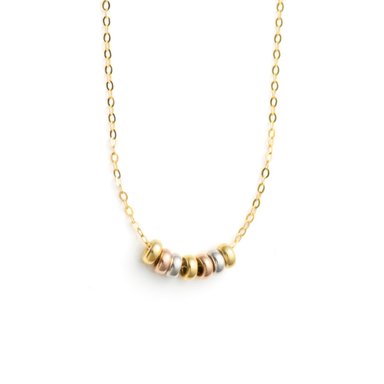 COLLAR BALIQ CAG-1605 ORO 18K TRIPLE AMOR - 1