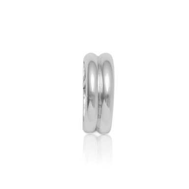 CHARM BALIQ DIS-2343 PLATA 925 ARO DOS CAÑAS - 1