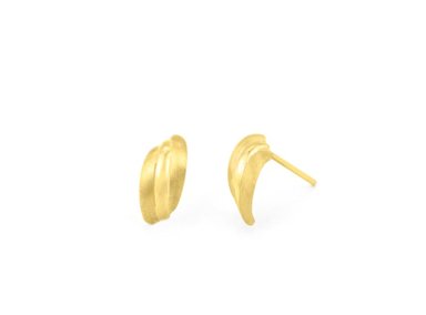 ARETES BALIQ ARG-2994 ORO 18K 3 CAÑAS