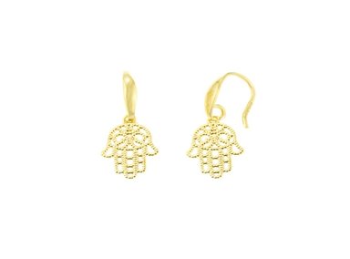 ARETES BALIQ GOLDENSILVER MANO PODEROSA PLATA 925