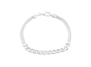 PULSERA BALIQ PUS-4991 PLATA 925 BLACKSILVER ESPIGA HOMBRE