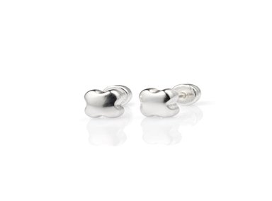 ARETES BALIQ ARS-5568 PLATA 925 FLOR ROSCA NIÑA