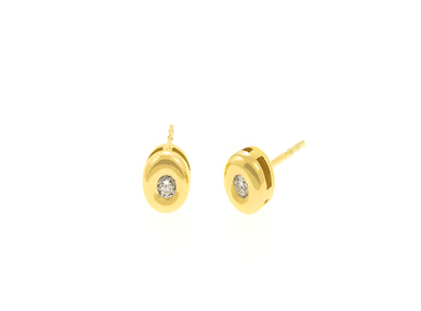 ARETES BALIQ BRAR0205 ORO 18K BICEL PUNTO LUZ