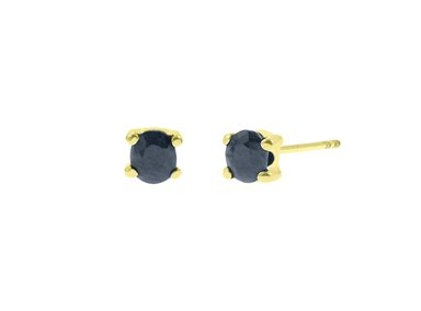 ARETES BALIQ ARG-6087 ZAFIRO OVAL ORO 18K