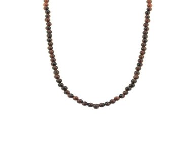 COLLAR BALIQ CAS-0363 OJO TIGRE HOMBRE PLATA 925