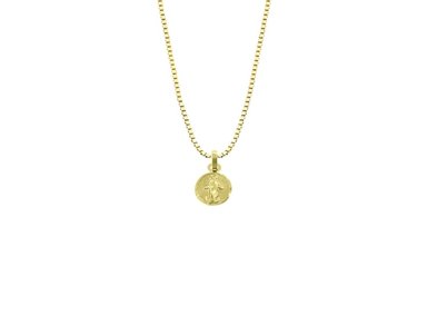 COLLAR BALIQ DIG-3260CAG-0278 ORO 18K VIRGEN MILAGROSA OVAL