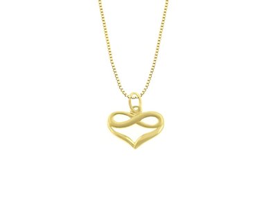 COLLAR BALIQ DIG-3204CAG-0278 ORO 18K CORAZÓN INFINITO