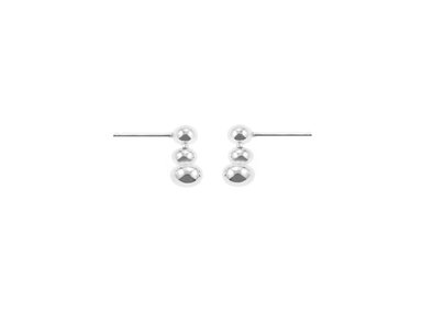 ARETES BALIQ ARS-6206 PLATA 925 3 BOLITAS
