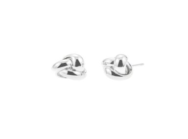 ARETES BALIQ ARS-4881 PLATA 925 NUDOS BRILLANTES