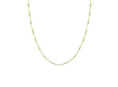 COLLAR BALIQ CADENA CON TUBITOS ORO 18K