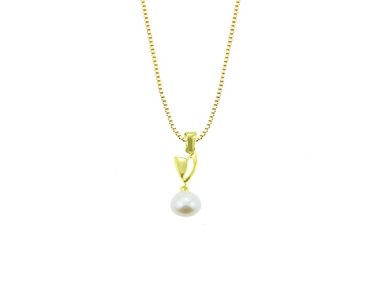 COLLAR BALIQ VENECIANA PERLA GOTA ORO 18K