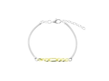 PULSERA BALIQ FIGARO GOLDENSILVER