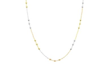 COLLAR BALIQ BOLITAS DOS ES ORO 18K