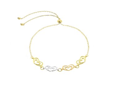 PULSERA BALIQ BESTFRIENDS CORAZÓN ORO 18K