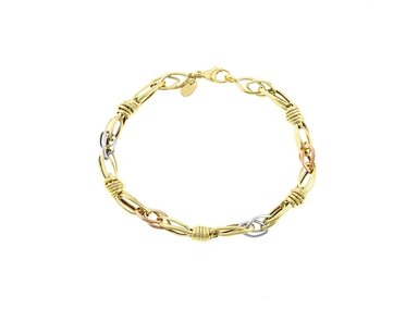 PULSERA BALIQ DONAS ENTRELAZADAS ORO 18K