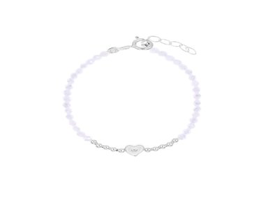 PULSERA CORAZÓN MURANOS EN PLATA 925