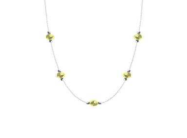 COLLAR BALIQ GOLDENSILVER BOLITAS