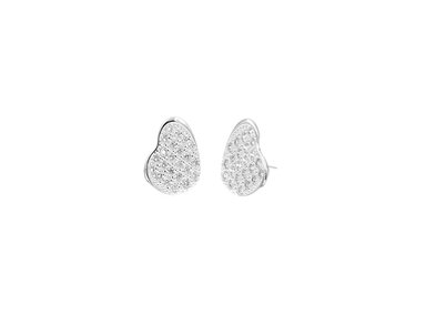 ARETES BALIQ CORAZÓN RADIANTES PLATA 925