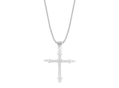 COLLAR BALIQ CRUZ GOTAS PLATA 925
