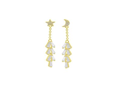ARETES BALIQ LUNA ESTRELLA GOLDENSILVER