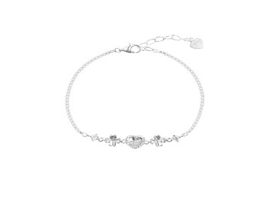 PULSERA CORAZON PLATA 925