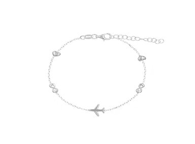 PULSERA TRAVEL LOVE PLATA 925