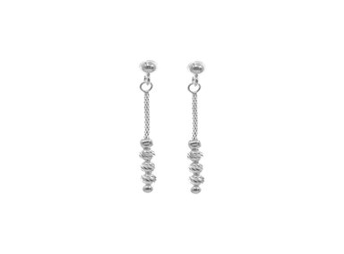 ARETES CUBOS PLATA 925