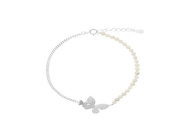 PULSERA MARIPOSA PLATA 925