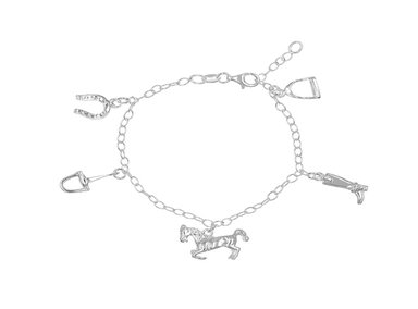 PULSERA JINETE PLATA 925