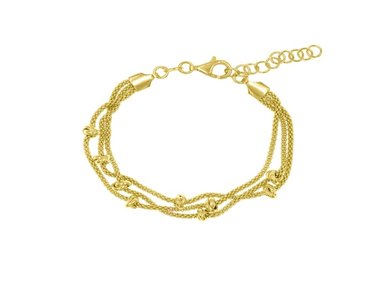 PULSERA NUDOS GOLDENSILVER